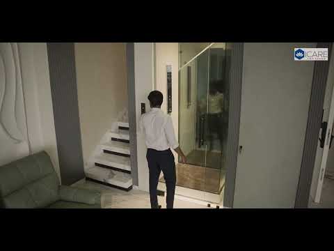 🏡 Compact Glass Home Lift | Hydraulic Platform | Italian Technology | Elevator for Duplex, Villas 🚀