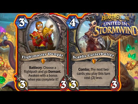 New Tempo Rogue With Flightmaster Dungar & Galakrond! United in Stormwind Wild | Hearthstone