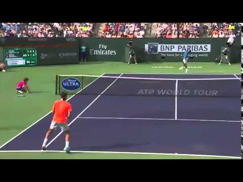 Hot shot: Novak Djokovic amazing passing shot - BNP Paribas Open