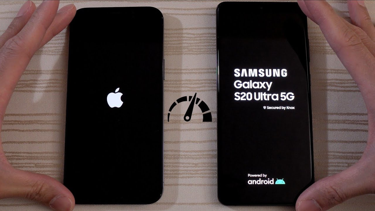 iPhone 12 Pro Max vs Samsung Galaxy S20 Ultra SPEED TEST!
