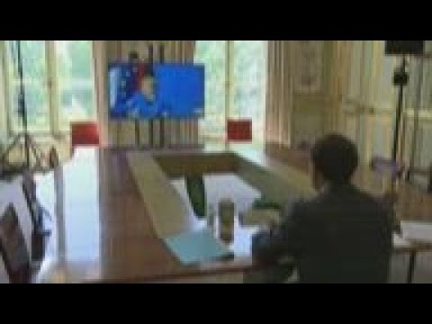 Virtual Franco-German council with Macron and Merkel