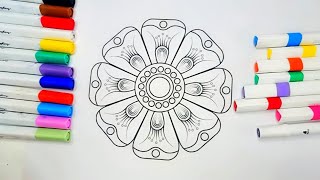 Anti-stress mandala coloring pages 4