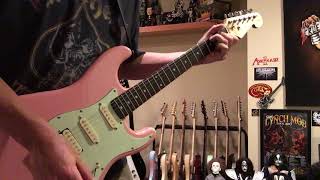 Video thumbnail for NGD - $20 Garage Sale Find - New York Pro Guitar - Salmon Pink Strat - Dragonfire Pickups by Broken Chains