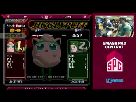 SPC 64 Losers Top 8 - Bin (Green Jigglypuff) vs Ludwig (Jigglypuff)