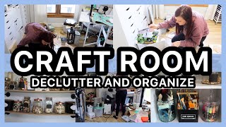 MEGA Craft Room Declutter, Organize and More! Organize with items you already have!