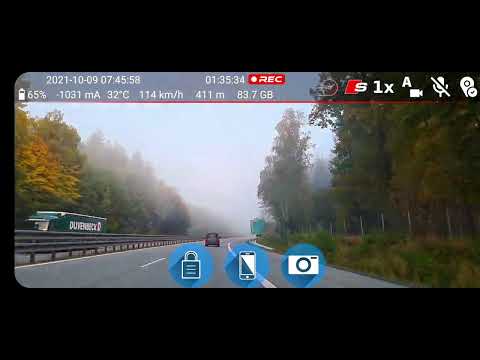 Highway D1 | Czech Republic | Fog | Dash Cam Travel | 1080p | Car DVR