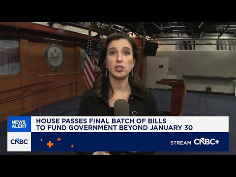 House passes final batch of bills to fund government beyond January 30