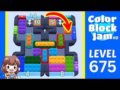 Color Block Jam Level 675 Solution Walkthrough