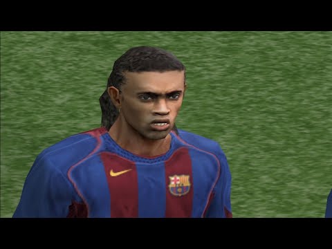 Pro Evolution Soccer 4 - FC Barcelona vs Real Madrid Gameplay (720p60fps)