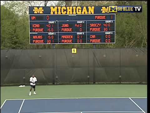 Michigan Tennis Sophomore Evan King