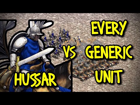 HUSSAR vs EVERY GENERIC UNIT | AoE II: Definitive Edition