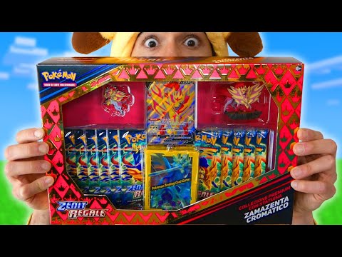 APRO IL NUOVO BOX GIGANTE ZENIT REGALE ZAMAZENTA DI POKEMON