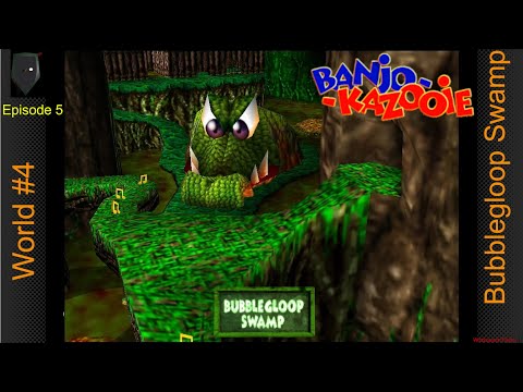 Banjo Kazooie World 4 Bubblegloop Swamp All Jiggies, Notes & Honeycomb Pieces