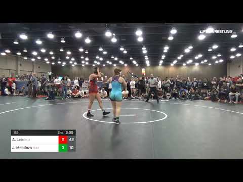 152 Lbs Rr Rnd 1 Angelina Lee Oklahoma Dual Vs Juliana Mendoza Texas C