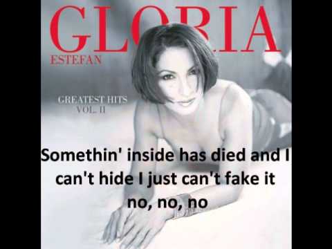 Gloria Estefan - It's too late with lyrics