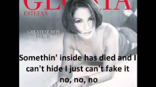 Gloria Estefan - It's too late with lyrics