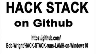 HACK STACK runs LAMH on Windows10