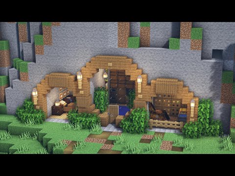 Minecraft Tutorial - How to Build a Starter Mountain House
