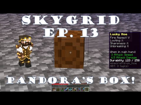 Skygrid Ep. #13 - Pandora's Box in Slimefun! Minecraft 1.14.4