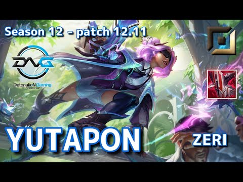 【KRサーバー/M1】DFM Yutapon ゼリ(Zeri) VS ルシアン(Lucian) BOT - Patch12.11 KR Ranked【LoL】