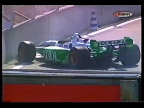 2001 Champcar LagunaSeca 08 Castroneves Tracy pitlane incident