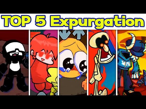 Friday Night Funkin' - Top 5 Expurgation Covers (Crying Emoji, Squidward, Tankman) (FNF)