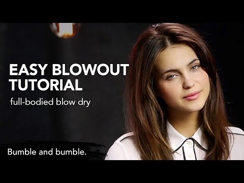 Full-bodied Blow Dry Hair Tutorial | Bb.Thickening |...