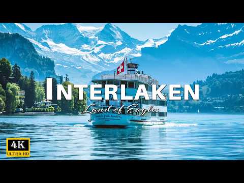 Interlaken 4K Drone Nature Film - Calming Piano Music - Beautiful Nature