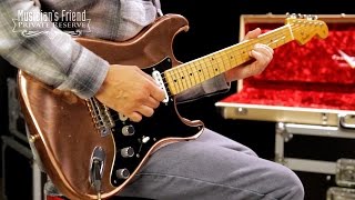 Video thumbnail for Fender Custom Shop Limited Edition Robbie Roberston Last Waltz Stratocaster, built by Todd Krause by Musician's Friend
