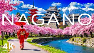Spring in Japan [ Nagano ] 4K UHD🌷Discover Mountain Serenity – Alpine Peaks, Sacred Temples