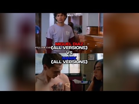 Miguel Diaz (All Versions) Vs Hawk (All Version) #video #cobrakai #migueldiaz #elimoskowitz