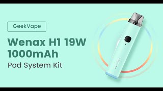 GeekVape Wenax H1 19W 1000mAh Pod System Kit - GeekVape Wenax H1 19W 1000mAh Pod System Kit (Mint Green)