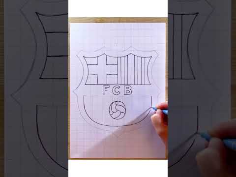 FC Barcelona logo drawing #drawinglessons #howtodraw #fcbarcelona #fcbarcelonafans #barcelonafc
