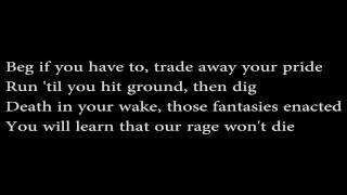 Our Rage Won't Die by Meshuggah (Lyrics)
