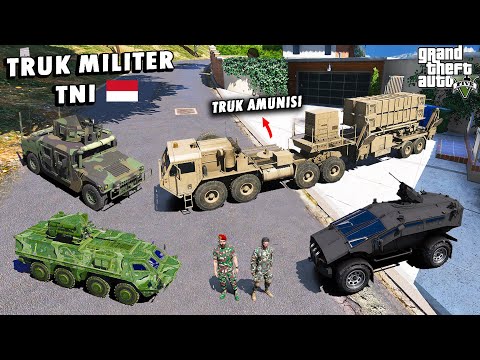 Aku Koleksi TRUK MILITER dan MOBIL TEMPUR TNI TERKEREN di GTA 5 . .