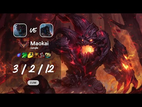 Maokai Jungle vs Udyr - EUW GrandMaster Patch 13.10