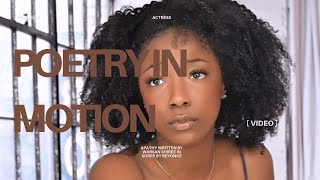 Actor takes on lyrics. “Apathy” by Beyonce