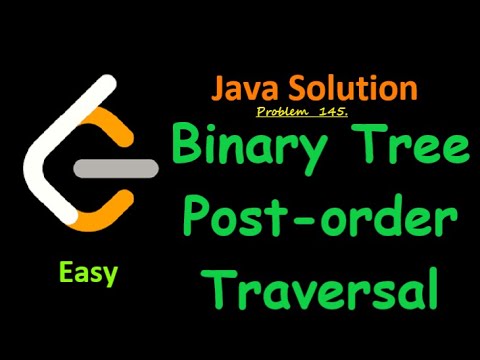 Leetcode 145 Binary Tree Postorder Traversal Easy Java Solution