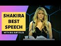 Shakira Best Speech At World Economic Forum With Big Subtitles Worthy Speeches
