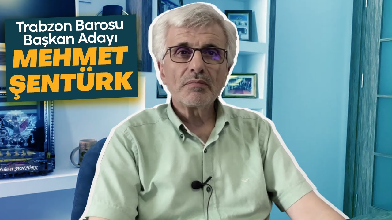 Trabzon Barosu başkan adayı Mehmet Şentürk, Haberlobi'ye konuştu