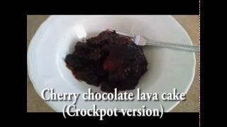 Crockpot Cherry Chocolate Lava Cake