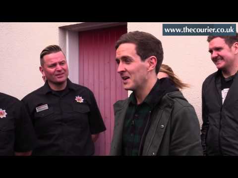 The Voice star Stevie McCrorie visits Kirkcaldy fire station