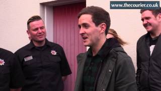 The Voice star Stevie McCrorie visits Kirkcaldy fire station