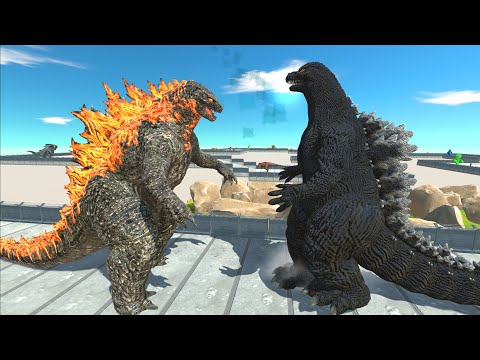 Godzilla 2021 VS Heisei Godzilla Death Run - Animal Revolt Battle Simulator