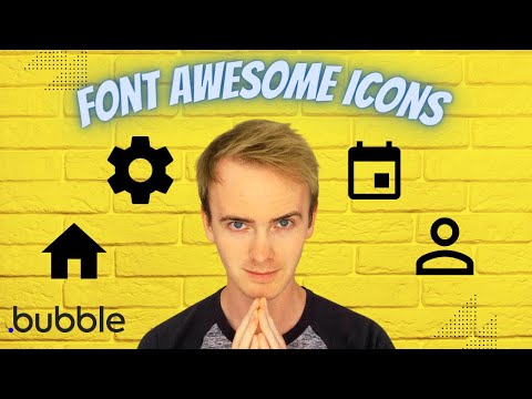 How to add Font Awesome icons to sidebar in Bubble thumbnail