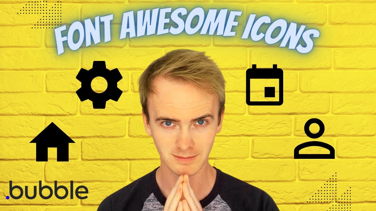 How to add Font Awesome icons to sidebar in Bubble thumbnail