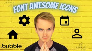 How to add Font Awesome icons to sidebar in Bubble thumbnail
