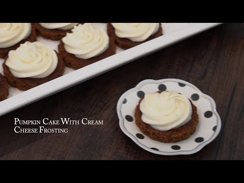 MINI PUMPKIN CAKES WITH CREAM CHEESE FROSTING |Cooking With Shazia