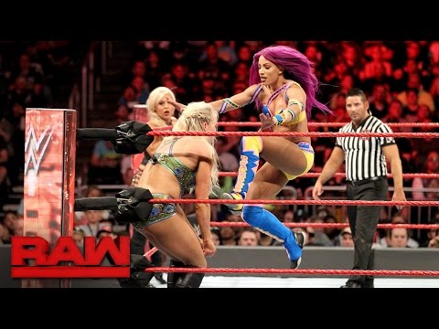 Bayley, Sasha Banks & Dana Brooke vs.  Charlotte Flair, Nia Jax & Emma: Raw, April 3, 2017