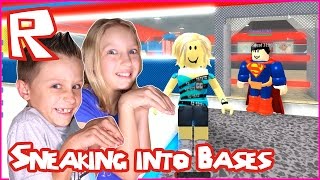 Sneaking Into Other Player&#39;s Bases / Roblox Super Hero Tycoon with RonaldOMG